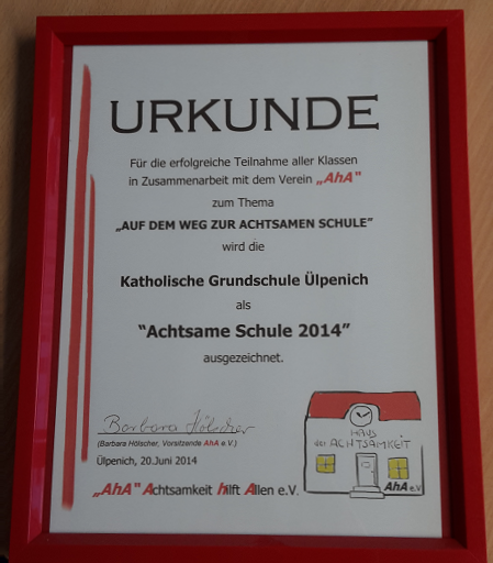Auszeichnung Achtsamkeit