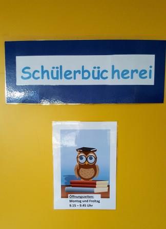Schülerbücherei Tür